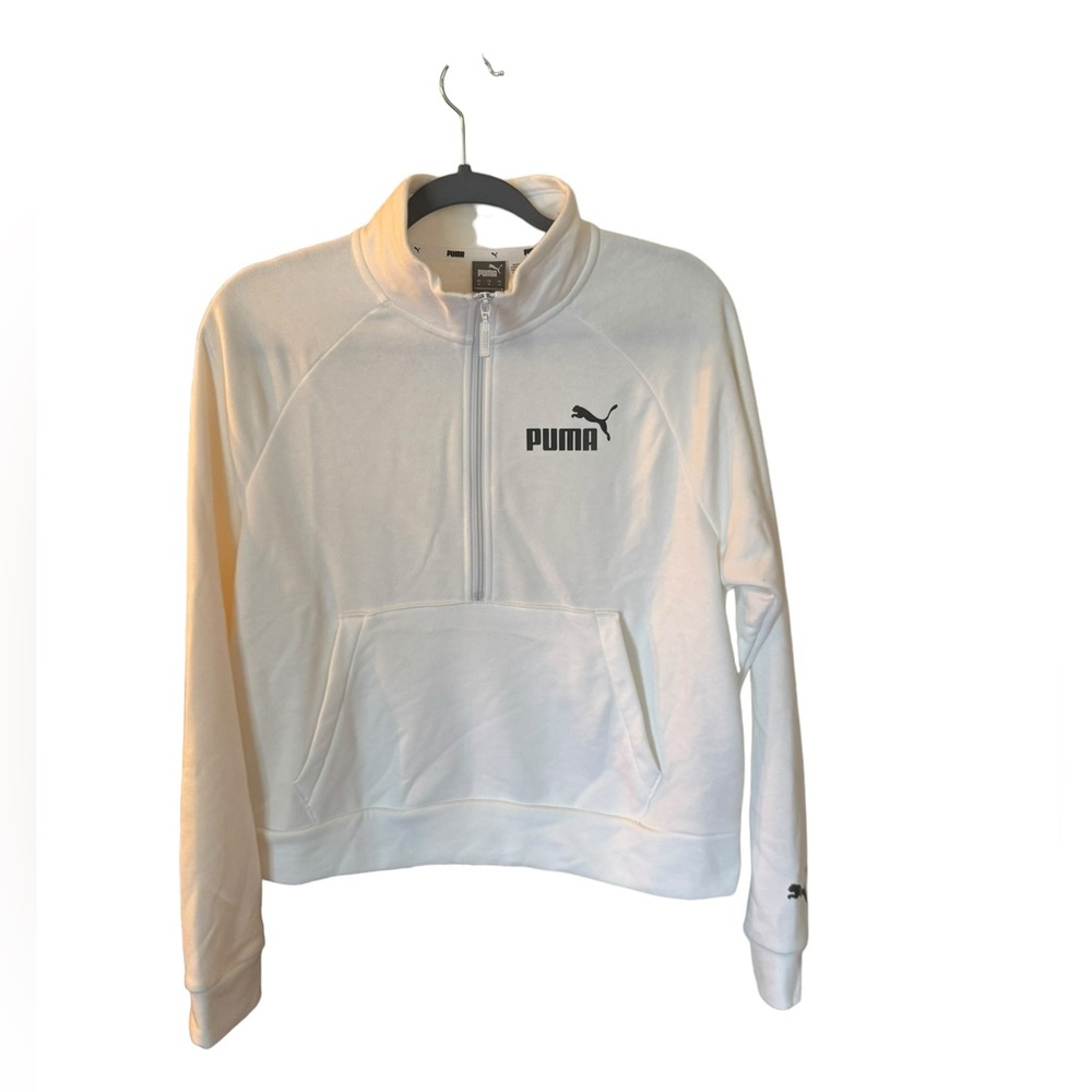 NWOT White Puma Half Zip